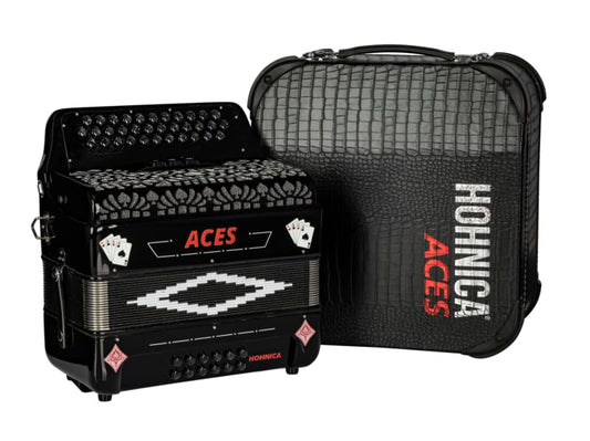 Hohner ACES II 34 Button 3 Switches Diatonic Accordion Key of EAD