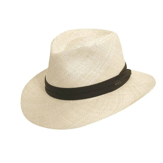 Scala Colt - Panama Straw Fedora Hat (Closeout)