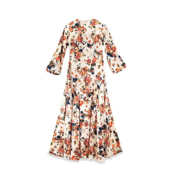 Floral Print Flattering Fit Dress