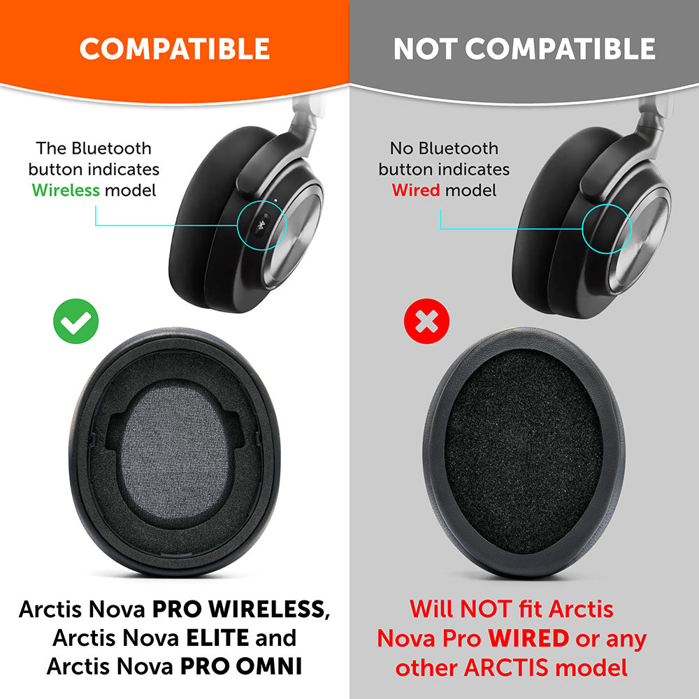 Arctis Nova Pro Wireless, Nova Elite & Nova Pro Omni Earpads - WC PadZ Nova Pro Wireless