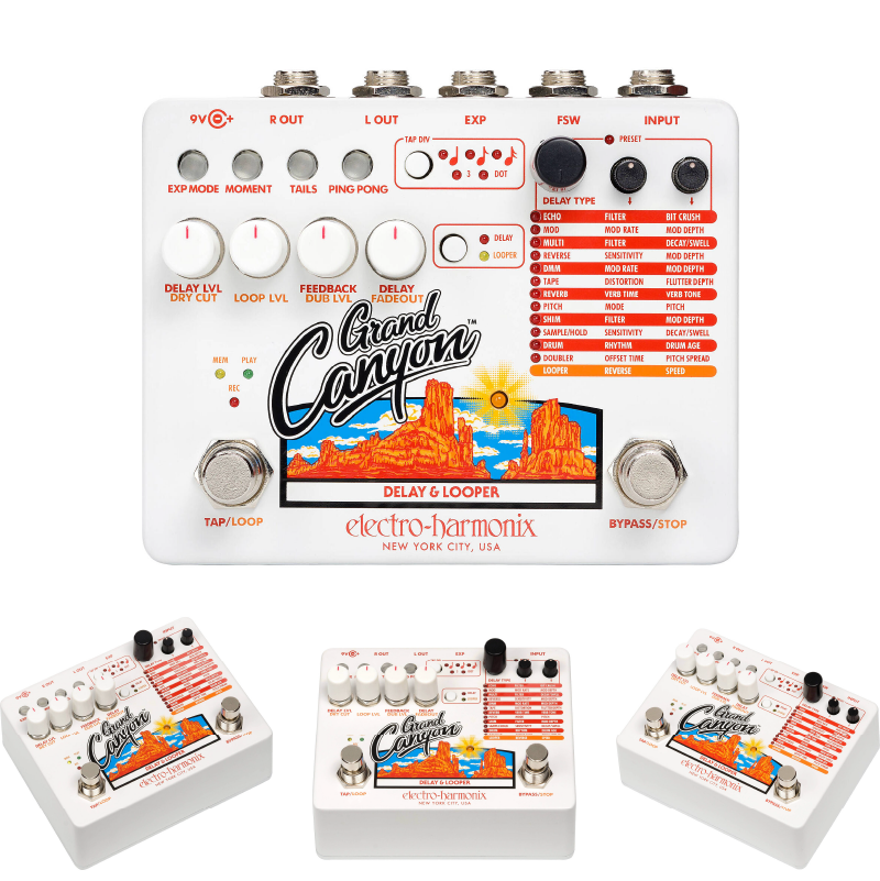 Electro Harmonix Grand Canyon Delay and Looper Pedal Multi-Effects