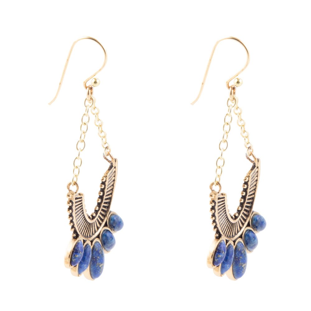 Phantom Lapis Chandelier Earrings