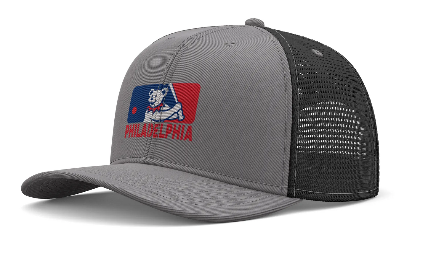 Philadelphia Baseball Edition Dancing Bear Logo Trucker Cap The Ballpark Collection