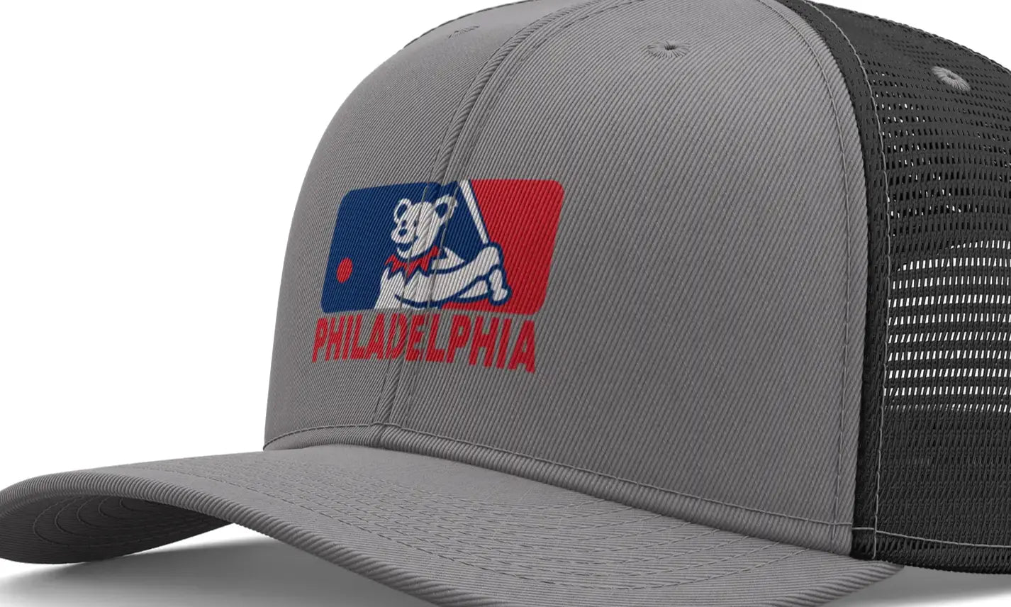 Philadelphia Baseball Edition Dancing Bear Logo Trucker Cap The Ballpark Collection