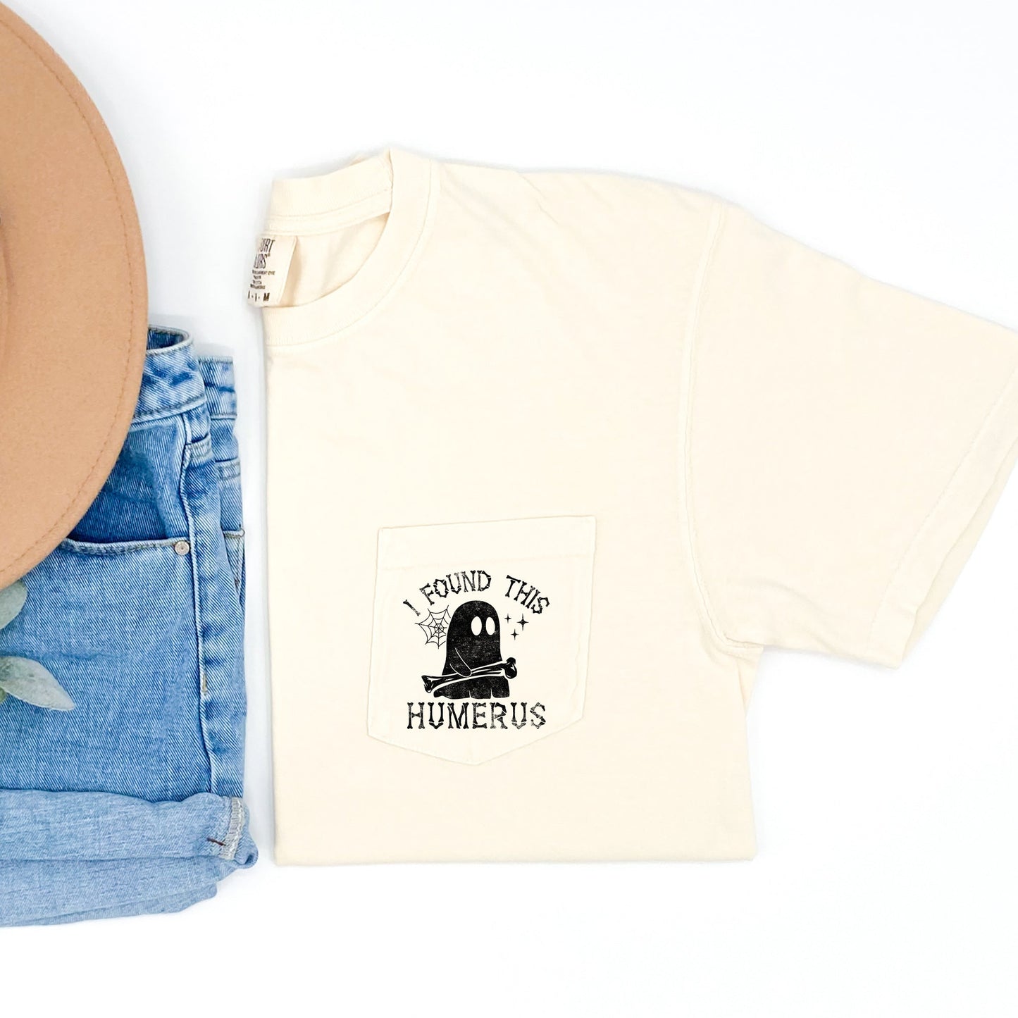 Humerus Halloween Pocket Comfort Colors Tshirt Unisex