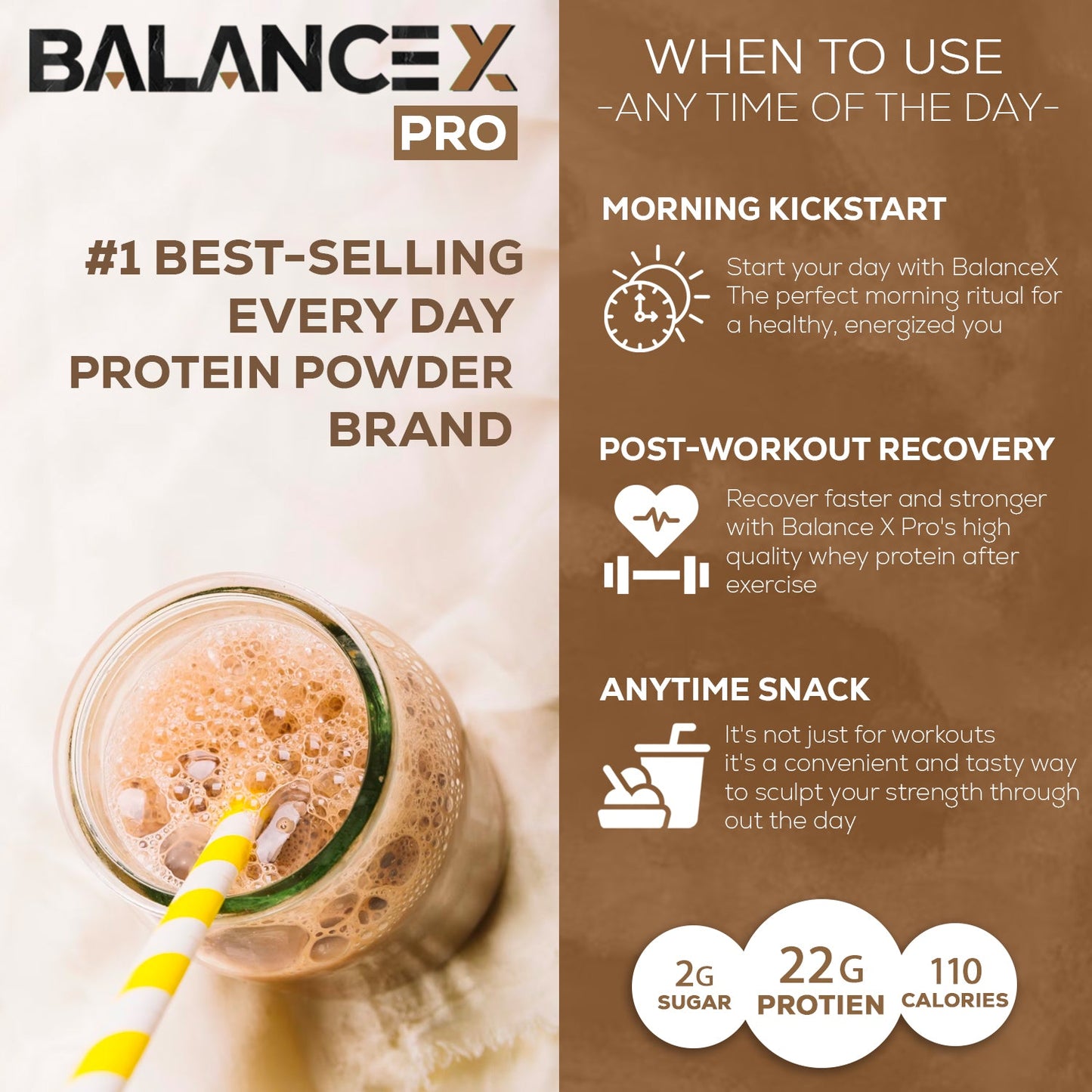 Natural Lean Whey Protein: Sculpt Your Strength (Chocolate) 2LBS - BalanceX Pro