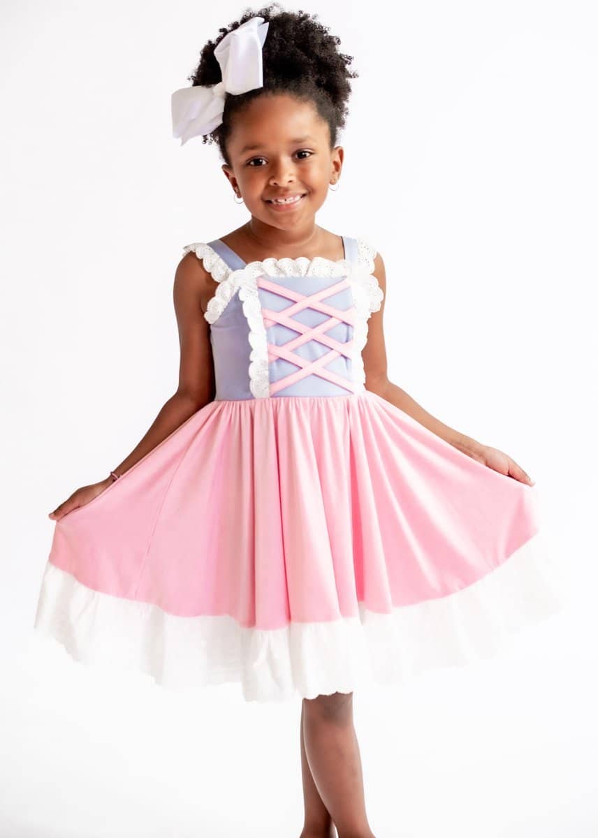 Rapunzel Ruffle Twirl Dress Girls Hugs