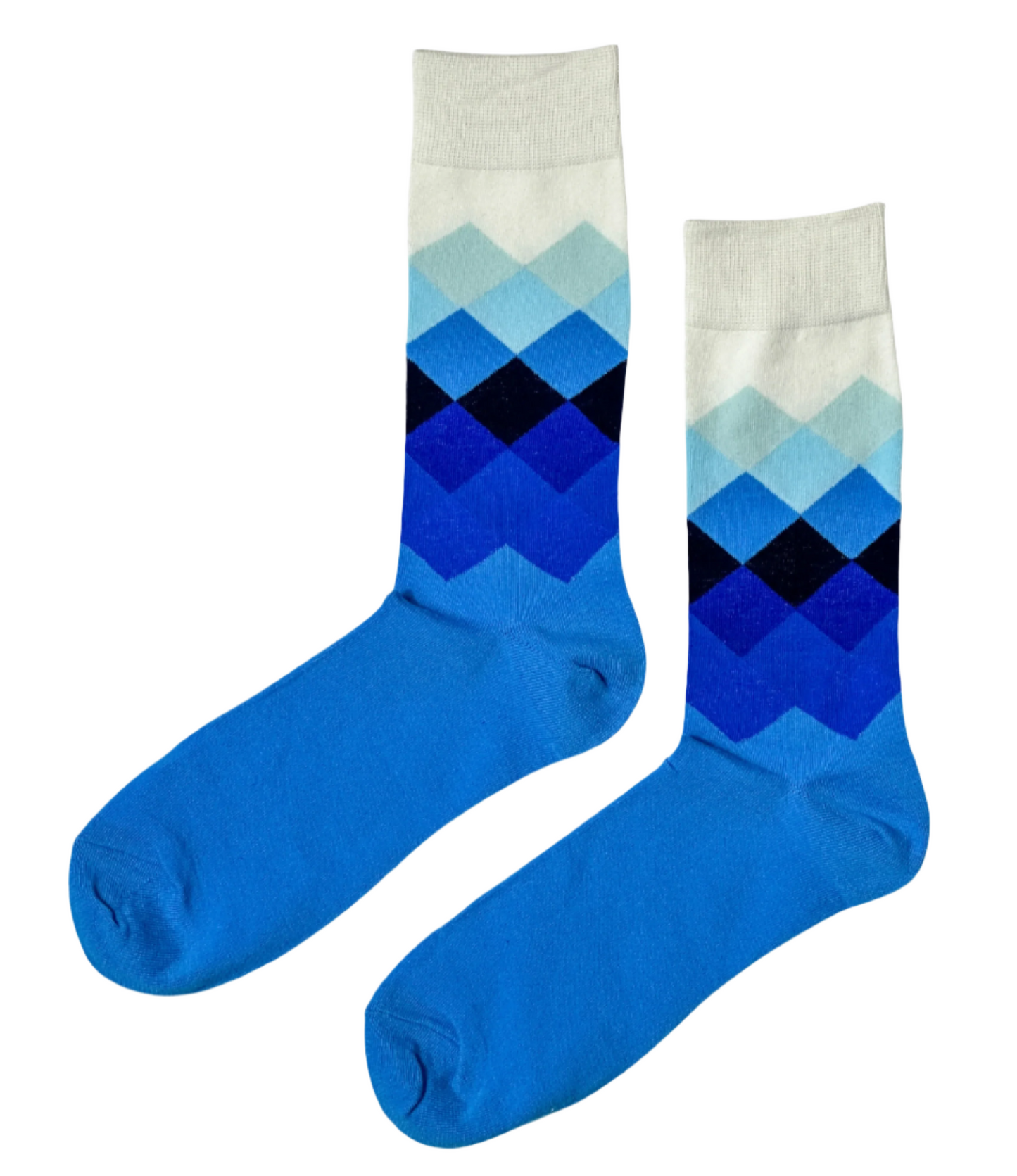Prestige Azure Gradient Argyle Socks ModSoles