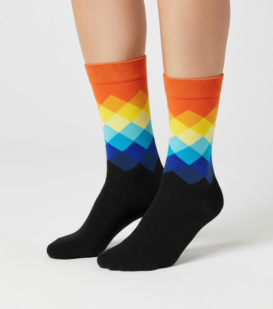 Sunrise Bold Color Socks Prestige
