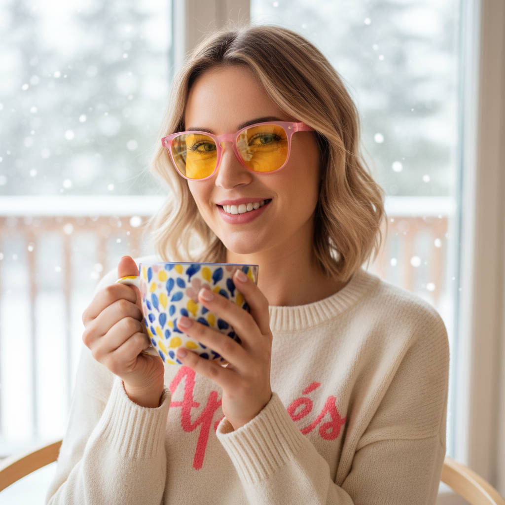 Blue Light Blocking Pink Glasses Prettier in Pink