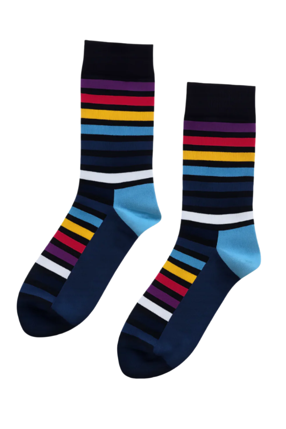Pulse Stripe Vibrant Stripe Crew Socks ModSoles