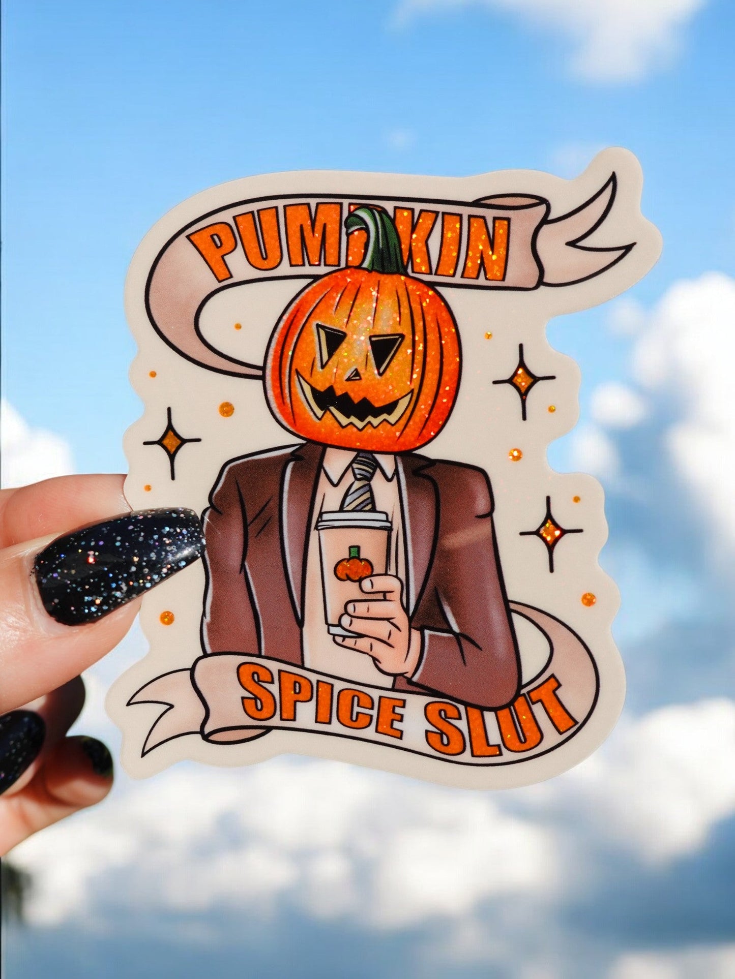 Pumpkin Spice Slut Halloween Sticker