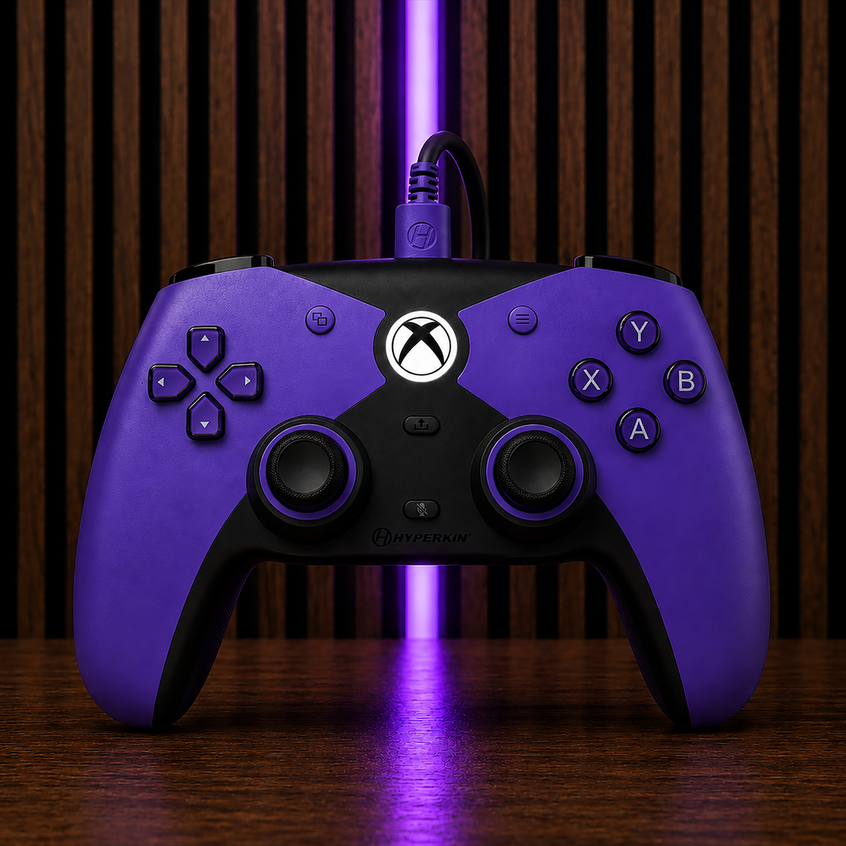 The Competitor Wired Controller Officially Licensed by XBOX - Purple