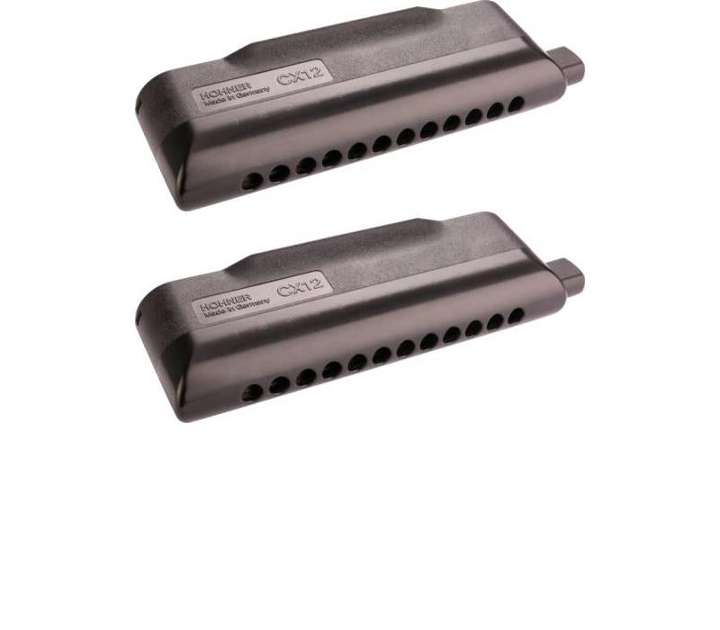 Hohner CX-12 Black Key of EB Chromatic Harmonica Professional Series