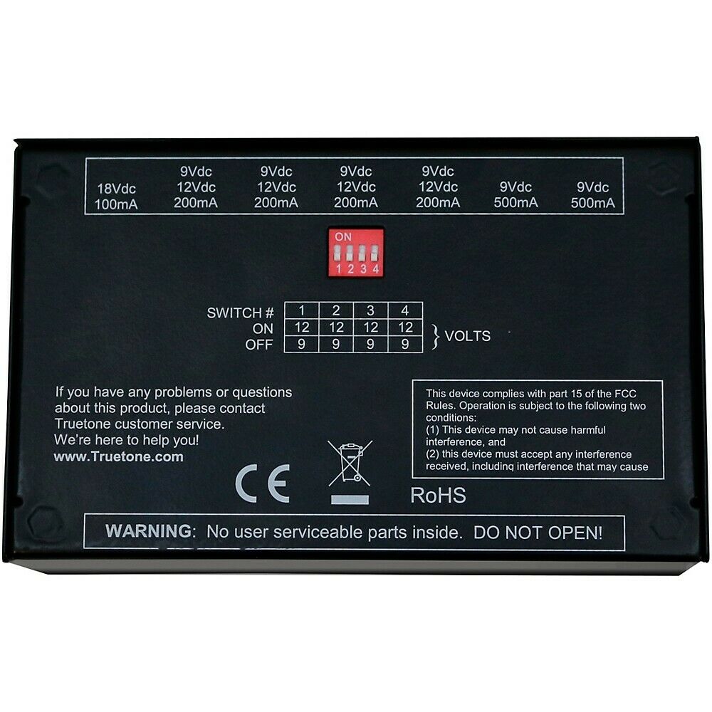 Truetone 1 Spot Pro CS7 Switchable Voltage 7-output Guitar Pedal Power Supply