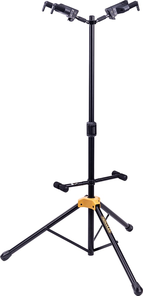 Dual Guitar Stand with Auto Grip System Foldable Yoke Hercules Stands GS422B PLUS