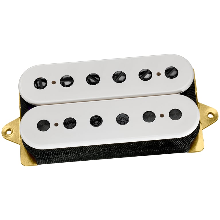 DiMarzio F-spaced Humbucker Pickup The Tone Zone DP155 White with Black Poles