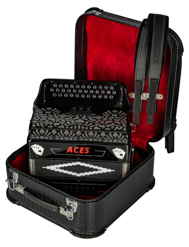Hohner ACES II 34 Button 3 Switches Diatonic Accordion Key of EAD