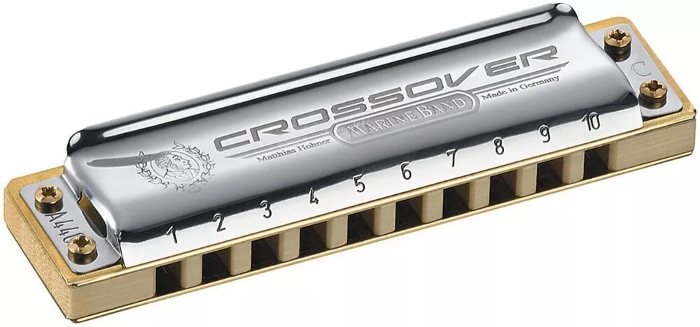 Hohner Marine Band Crossover Harmonica Key of F Diatonic Harmonica