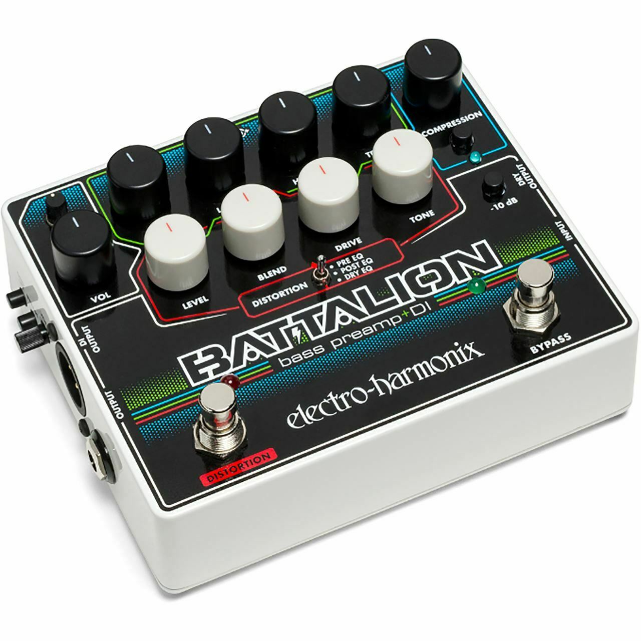 Electro Harmonix Battalion 4-Band EQ Bass Preamp and DI Effects Pedal