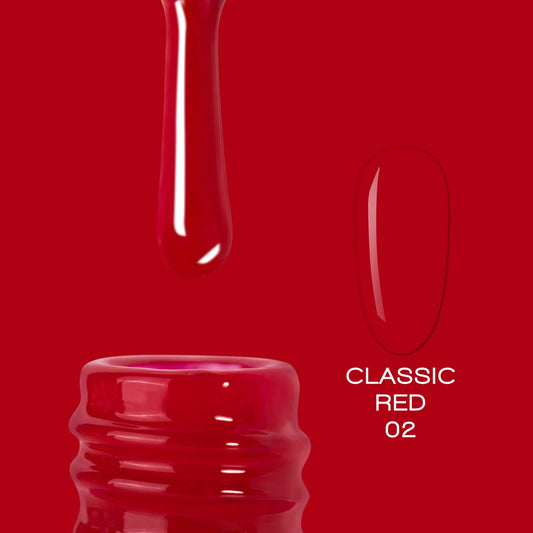 Professional Color Gel Classic RED 02 10ml ELITE EMBRACE