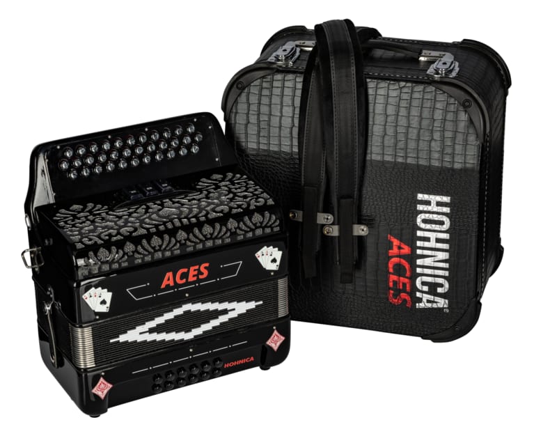 Hohner ACES II 34 Button 3 Switches Diatonic Accordion Key of EAD
