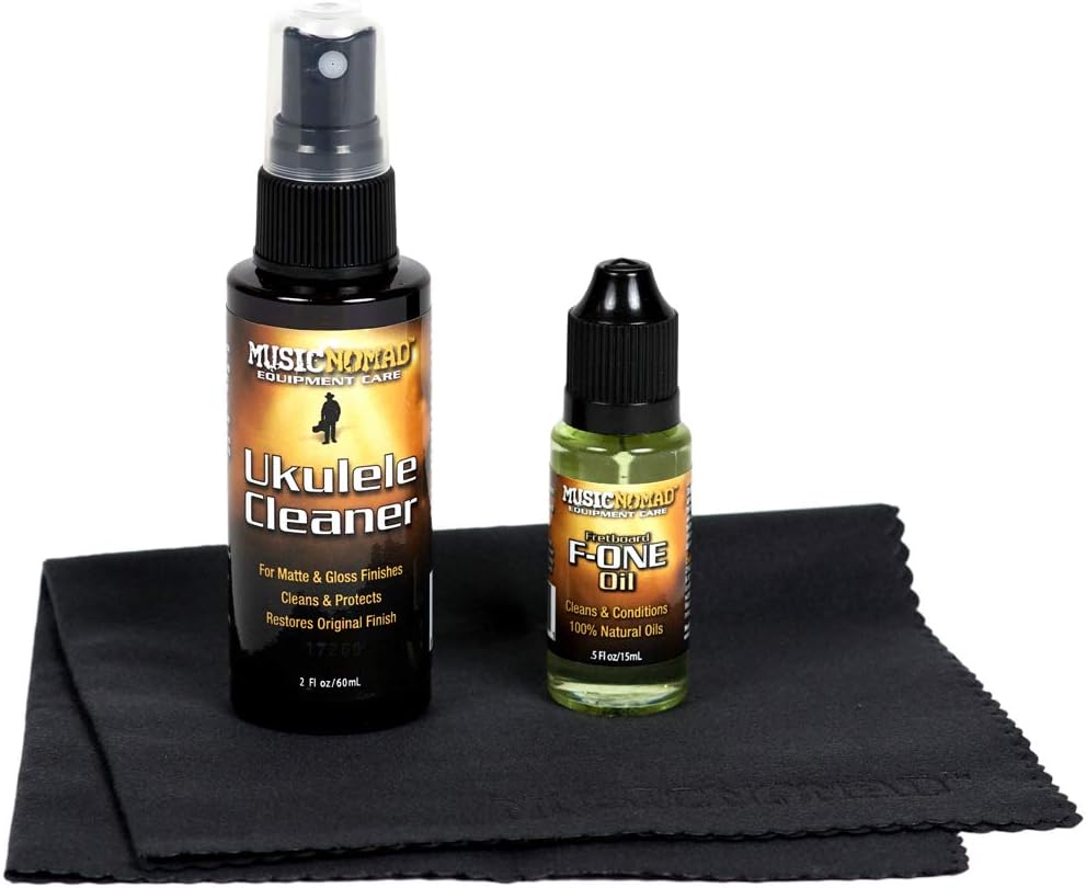 Ukulele Cleaner and Fretboard Oil Care Pack Premium Ukulele Care Kit Music Nomad