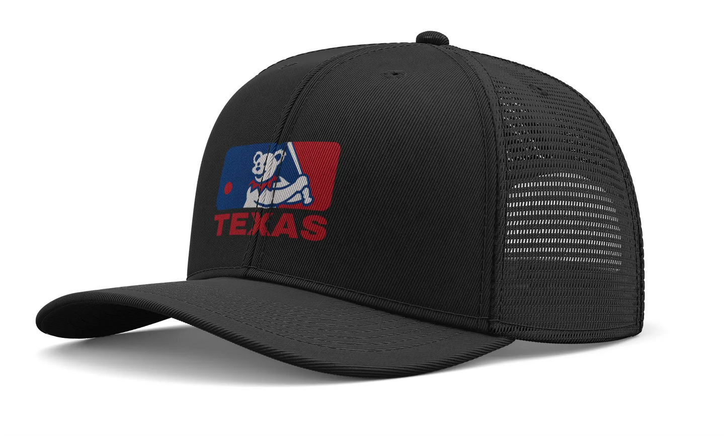 Texas Baseball Edition Dancing Bear Logo Trucker Cap The Ballpark Collection