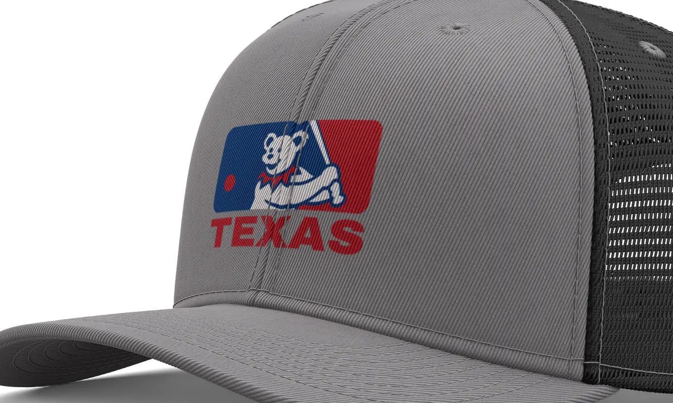 Texas Baseball Edition Dancing Bear Logo Trucker Cap The Ballpark Collection
