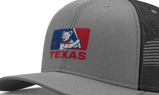 Texas Baseball Edition Dancing Bear Logo Trucker Cap The Ballpark Collection