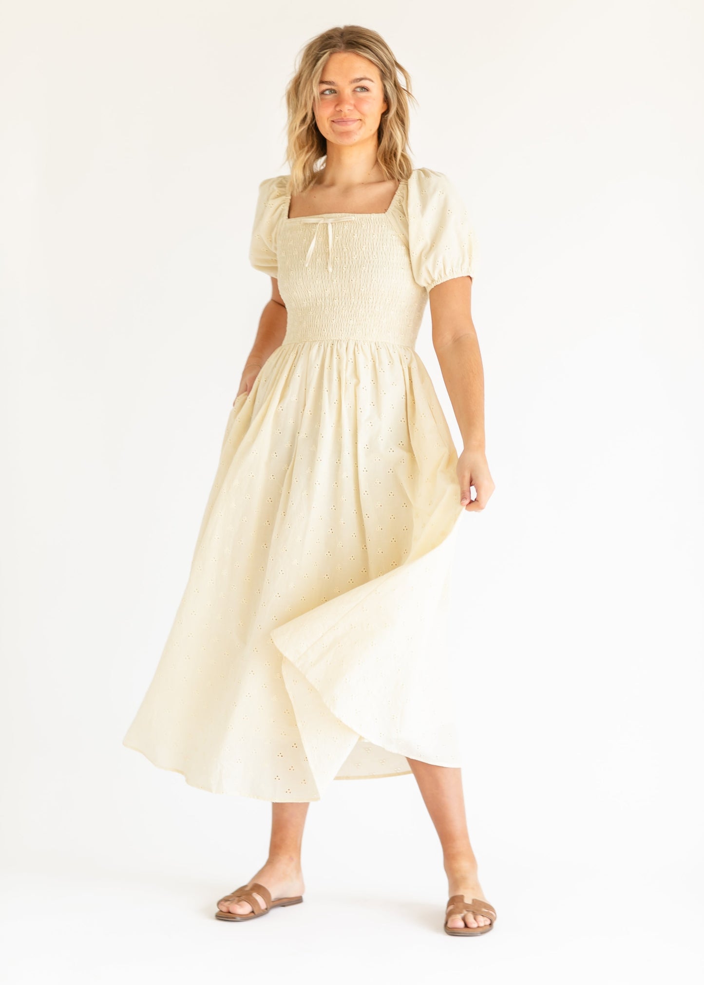 Rayna Eyelet Maxi Dress
