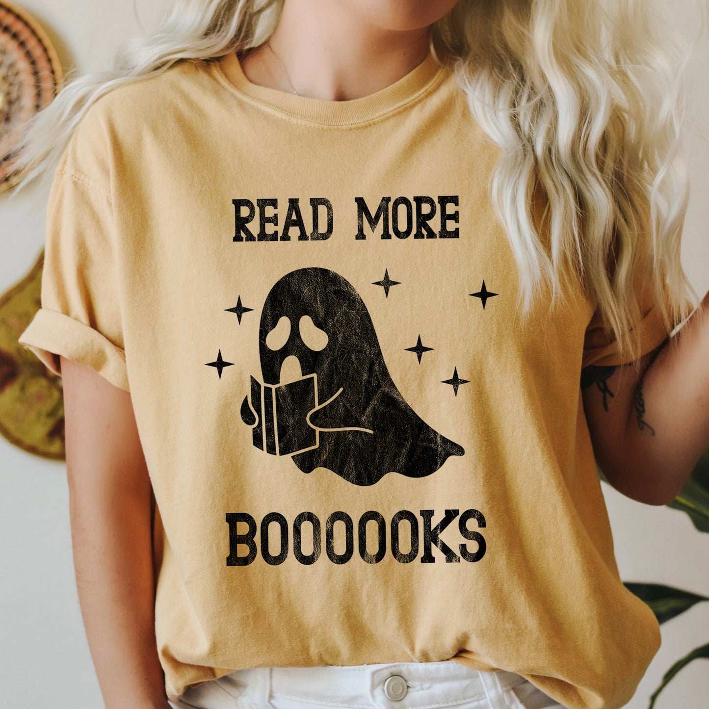 Read More Books Retro Halloween Comfort Colors Tshirt