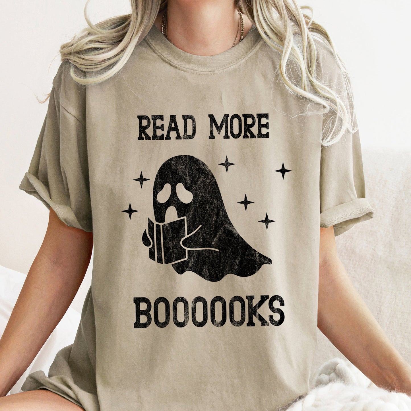 Read More Books Retro Halloween Comfort Colors Tshirt