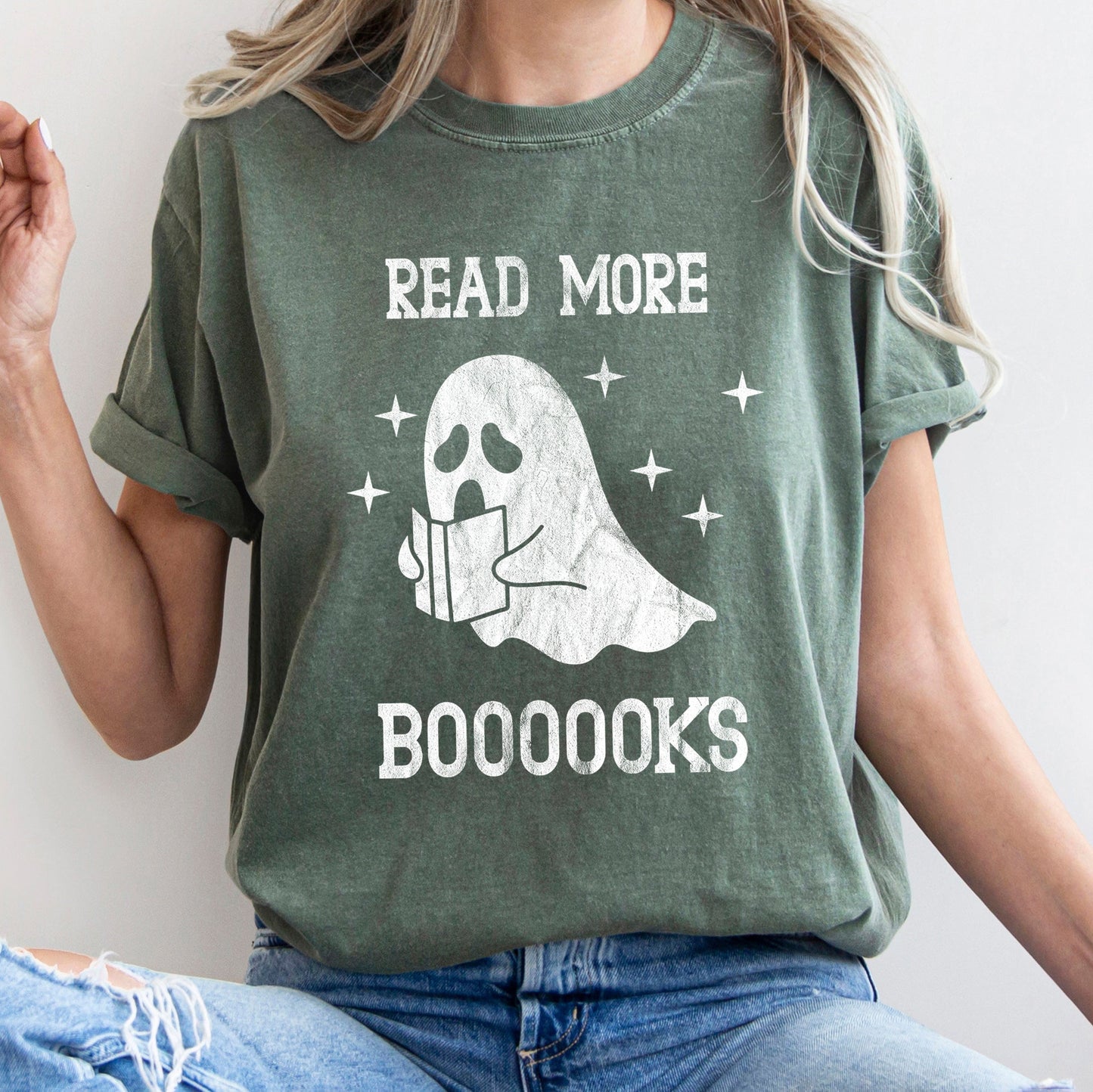 Read More Books Retro Halloween Comfort Colors Tshirt