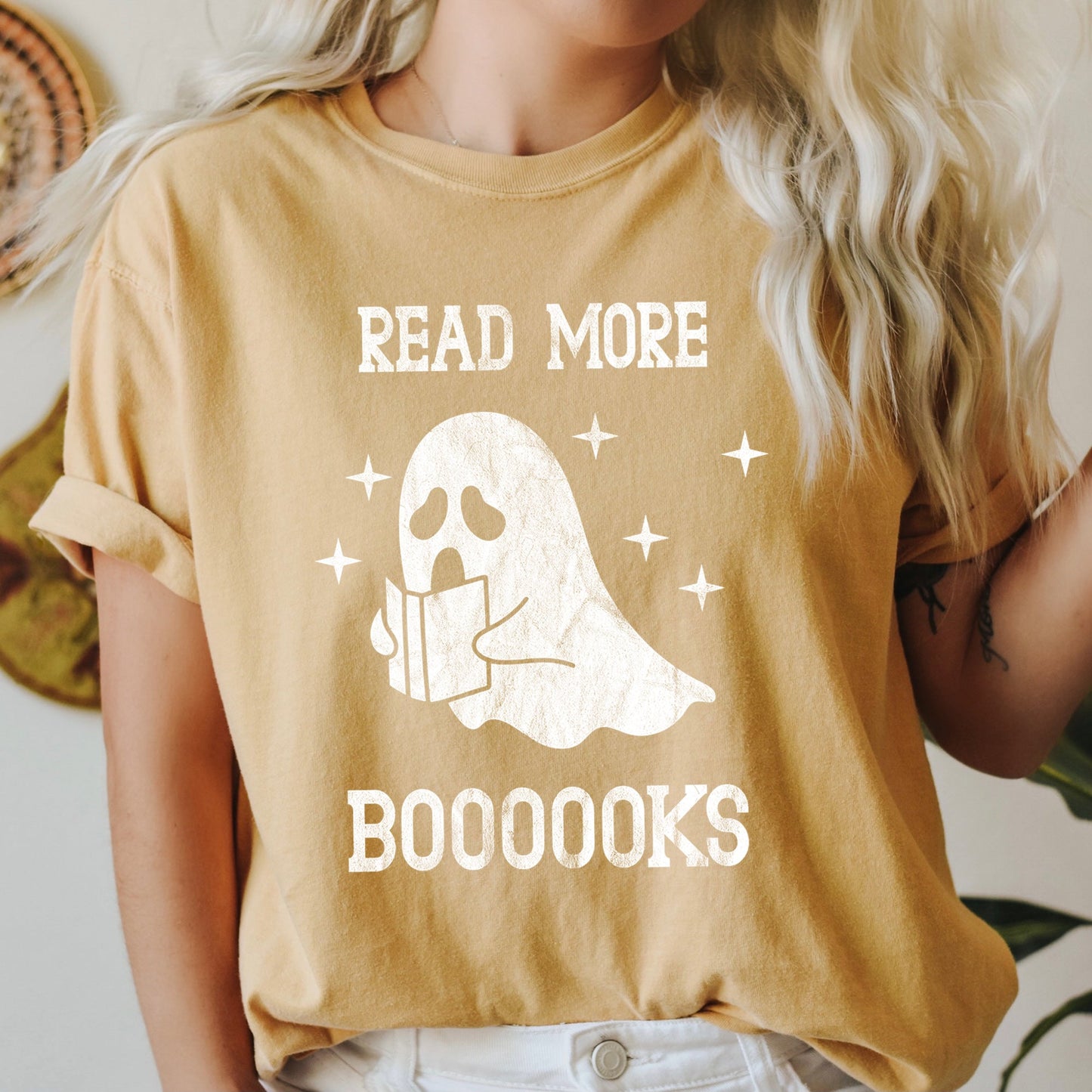 Read More Books Retro Halloween Comfort Colors Tshirt