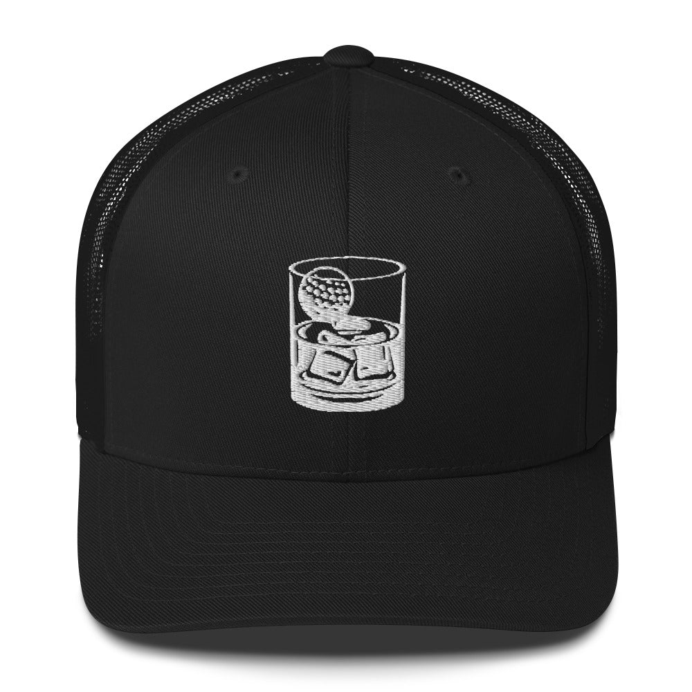 Whiskey Glass Mesh Back Trucker Cap LXIX Golf Club