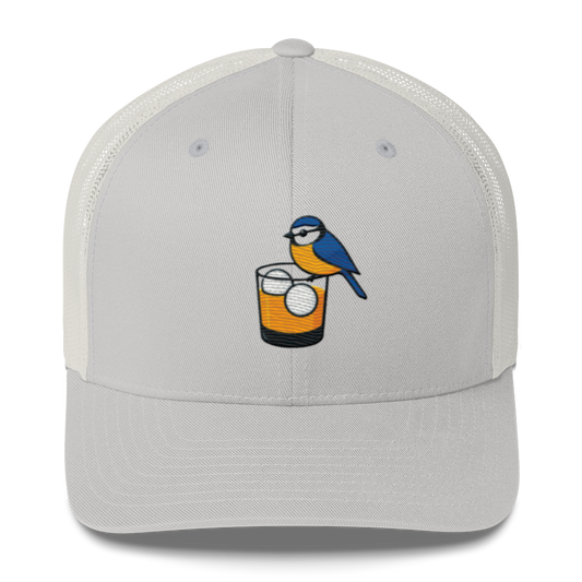 Birdie Juice Silver Charcoal Green Trucker Cap Golf Hat LXIX Golf Club