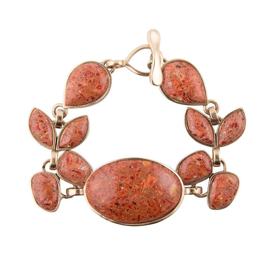 Revival Orange Sponge Coral Bracelet