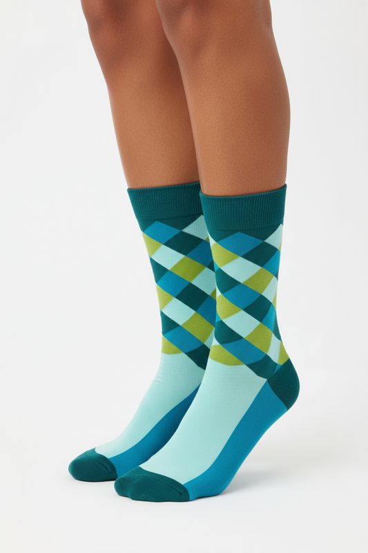 Argyle Pop Bold Color Argyle Socks