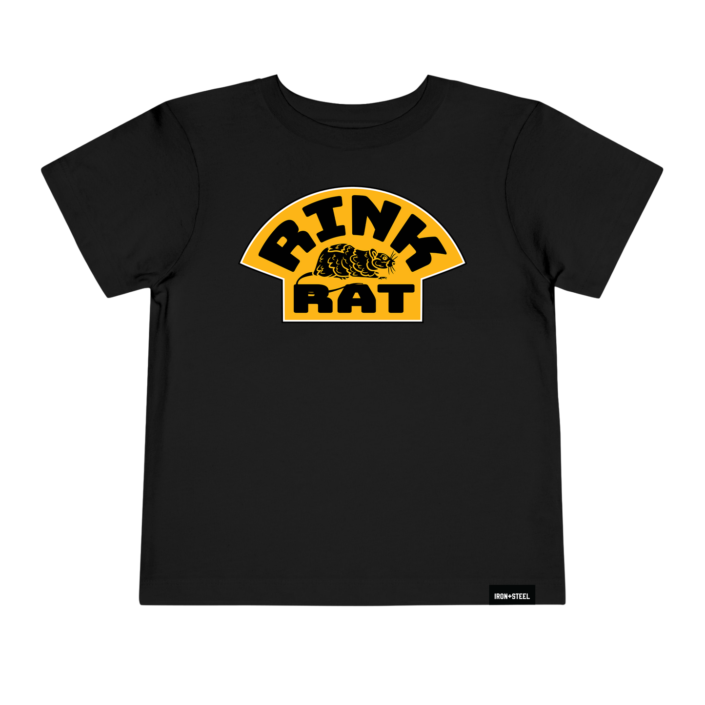 Rink Rat Hockey Toddler T-Shirt Combed Cotton Iron+Steel