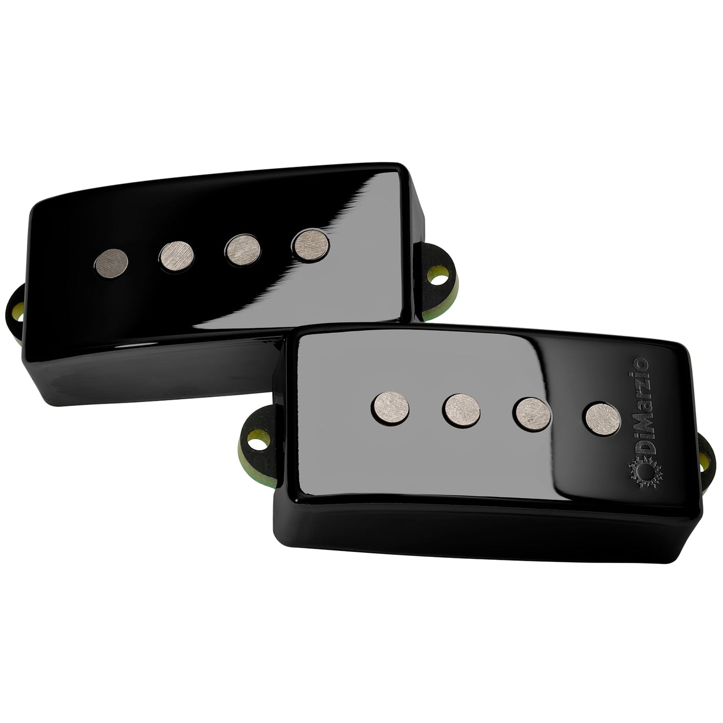 Sixties P Bass Pickup Set Gloss Black Metal DiMarzio DP124