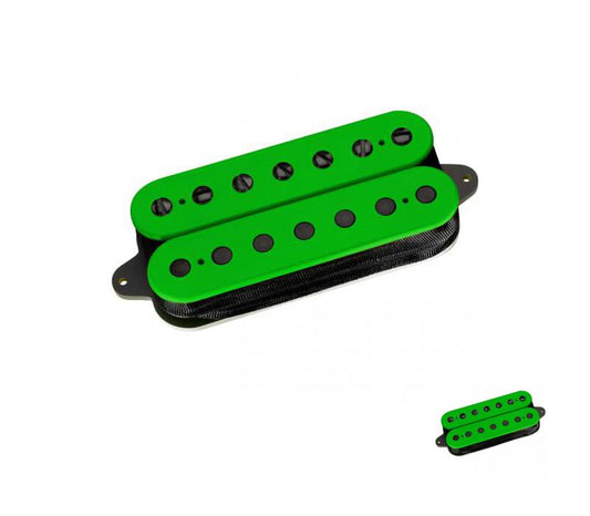 DiMarzio Illuminator 7 String Bridge Humbucker Green with Black Poles