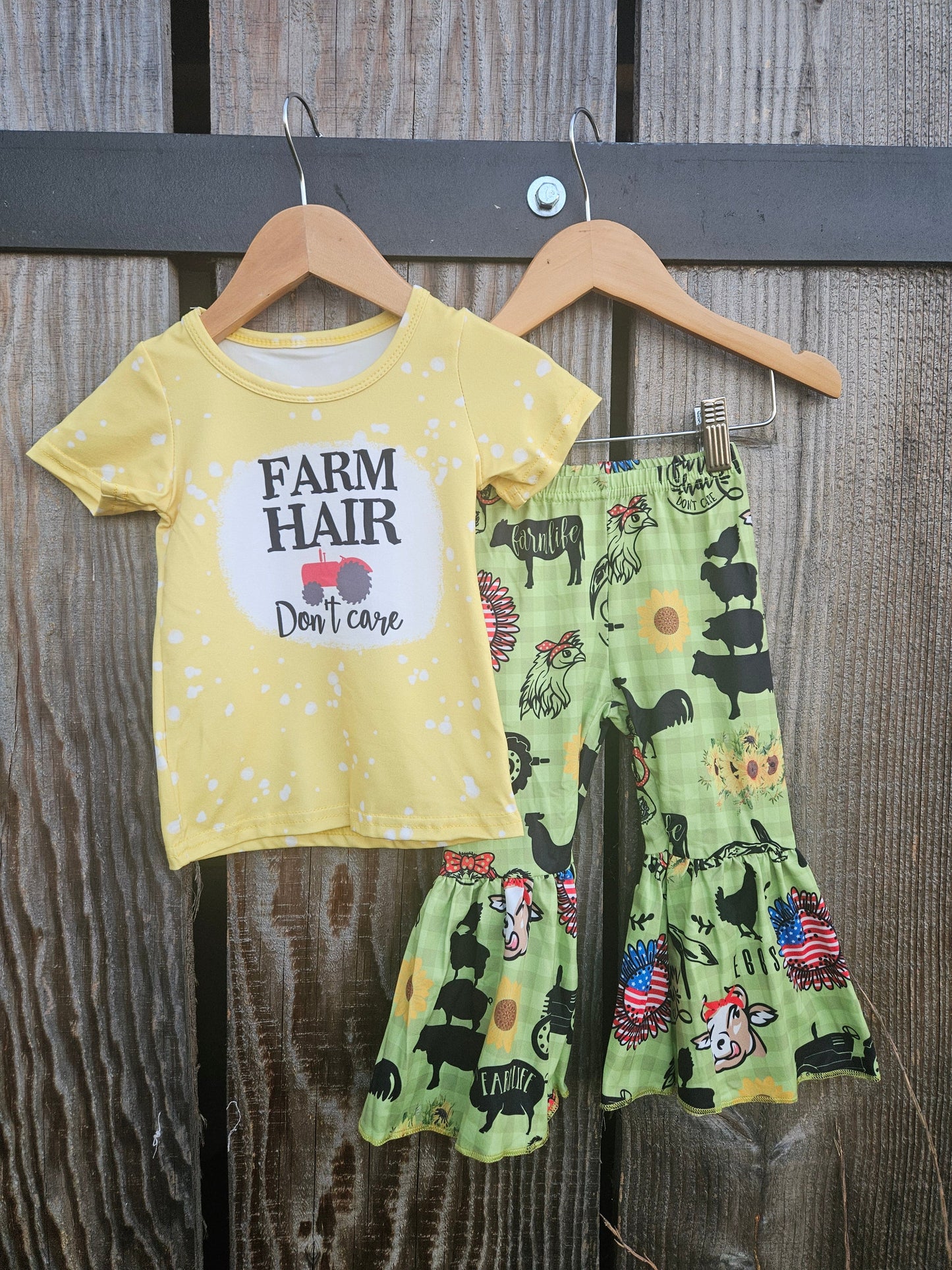Farm Hair Bell Bottom Set Bell Bottom Set Country Chic Baby Co