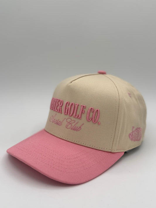 OGC social club sand and pink 5 panel hat Oyster Brands