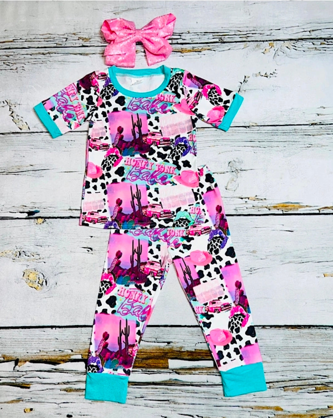Honky Tonk Babe Western Pajama Set Country Chic Baby Co