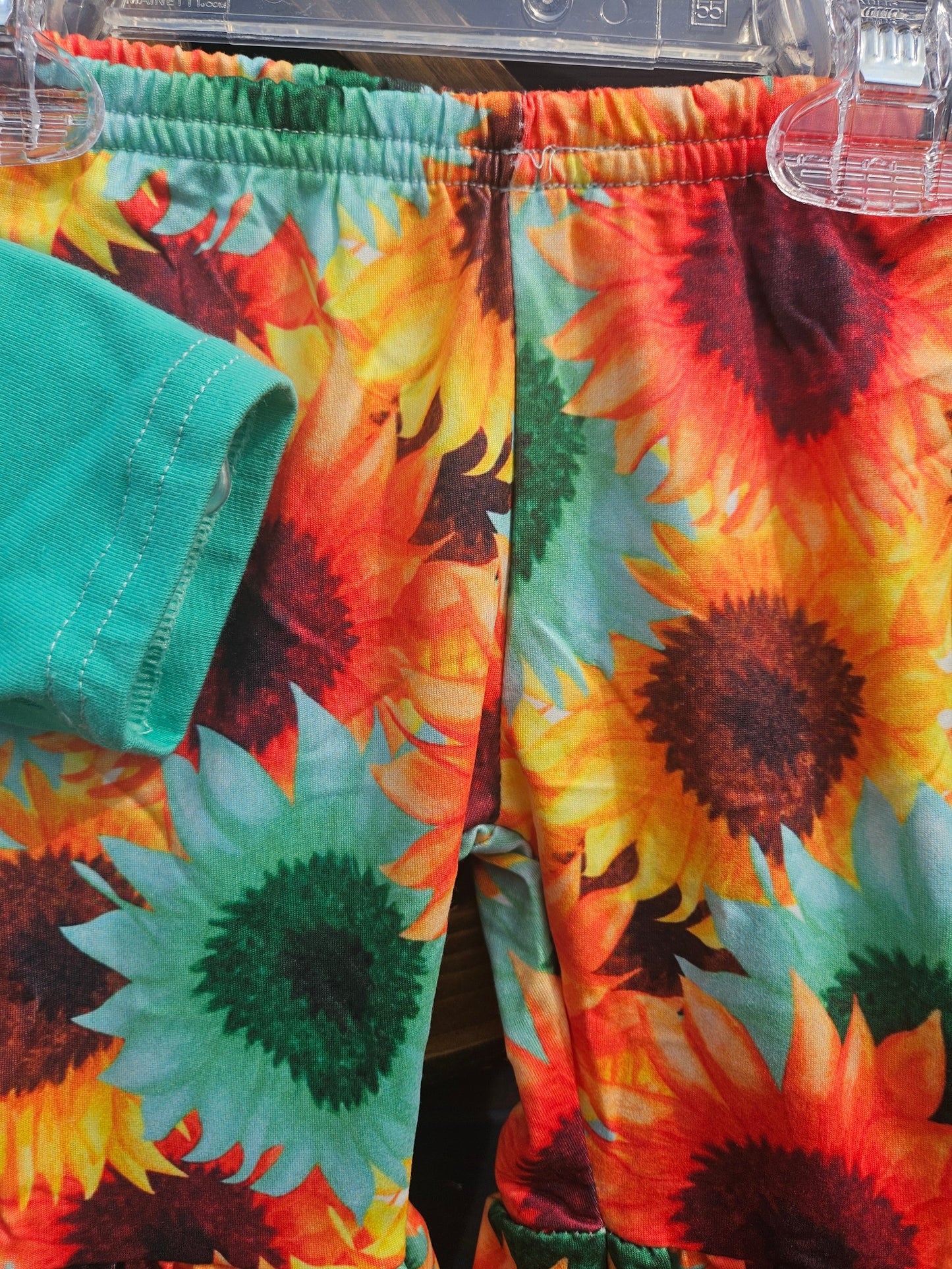 Highland Sunflower Bell Bottom Set Sunflower Print Clothing Country Chic Baby Co