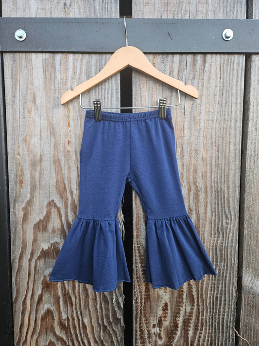 Blues Bell Bottoms Navy Blue Cotton/Spandex Bell Bottoms Country Chic Baby Co