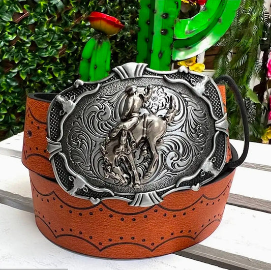 Kids Buckin' Horse Durable Rodeo Belt Country Chic Baby Co