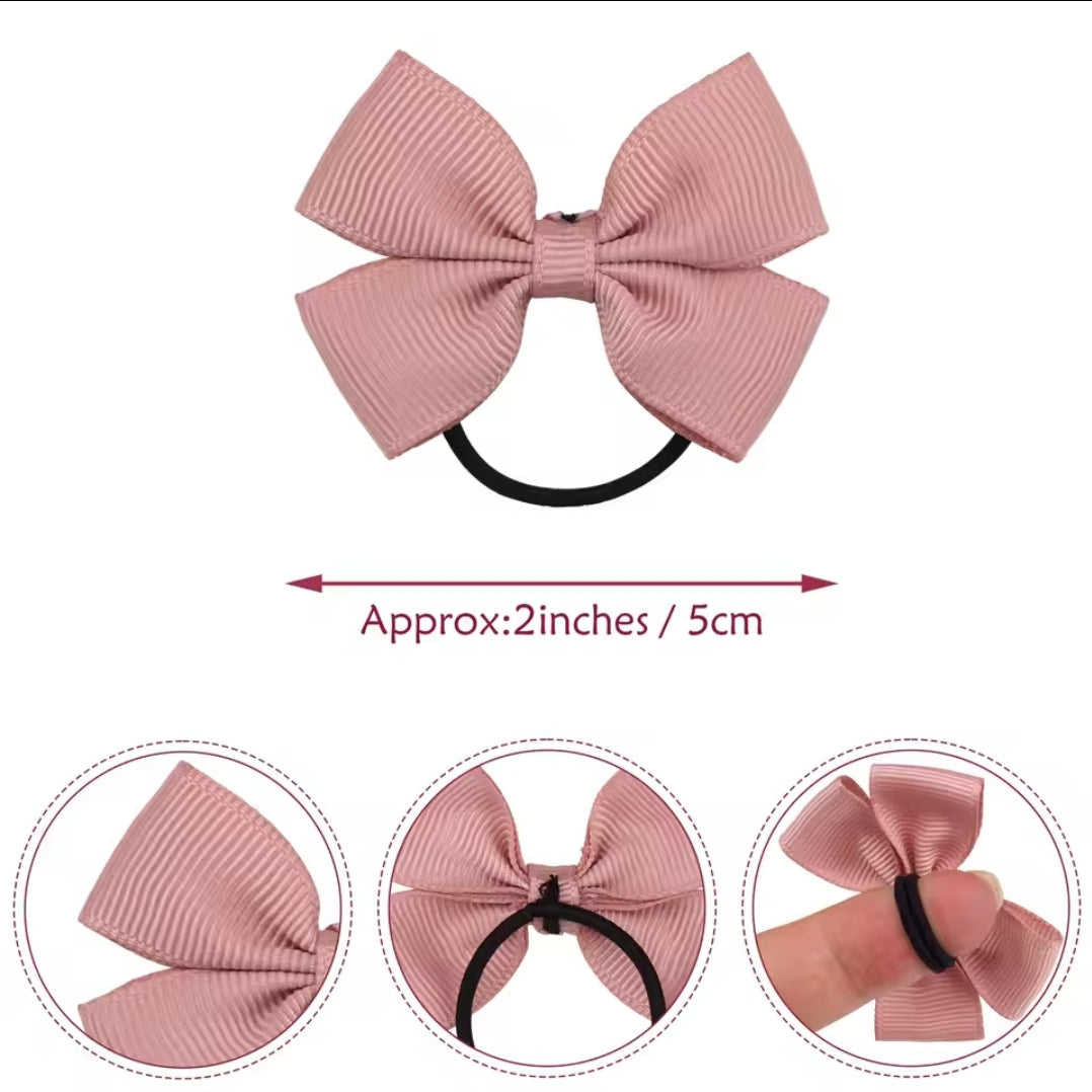 Mini Elastic Hair Bows Mini Size Hair Accessories Country Chic Baby Co