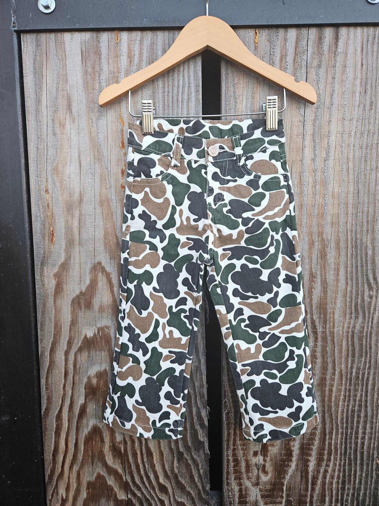 Boys Camo Denim Pant Adjustable Waist Denim Pant Country Chic Baby Co